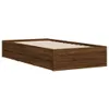 The Living Store Bettgestell mit Schubladen Braun Produktbild-Vorschau 4