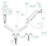 TooQ DB1434TNR-W, Klemme/Durchführung, 10 kg, 33 cm (13"), Produktbild-Vorschau 7