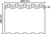 Kleine Wolke Duschvorhang Textil KITO Schneeweiß 240 x 180 Produktbild-Vorschau 3