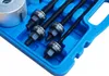 A close-up view of a set of silent bearing pullers and extractors in a blue plastic case. Náhled obrázku produktu