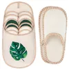 ONVAYA® ABS Gästepantoffel | Monstera | 6er Set | Produktbild-Vorschau 2