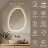 AJIE Studio FORMA LED-badspiegel, asymmetrisch, 75 x 55 cm, Productafbeelding-voorbeeld 4
