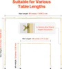 Diagram showing the dimensions and features of a gold-colored rod stand. Voir les images du produit