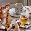 Bloomingville Becher HOLLIE Weihnachtsblumen Motiv Tasse Produktbild-Vorschau 2