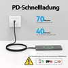 USB-C zu USB-C Kabel 480mbps 60W mit Metall Stecker - Produktbild-Vorschau 4