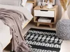 BELIANI Teppich Läufer Schwarz und Beige Echtleder 80 x 150 Produktbild-Vorschau 2