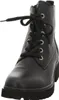 A black leather lace-up boot with a thick sole is shown against a white background. Anteprima dell’immagine prodotto