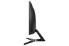 Side view of a black computer monitor on a white background. Podgląd zdjęcia produktu