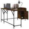 Schreibtisch Räuchereiche 141x141x75 cm Holzwerkstoff Produktbild-Vorschau 3