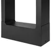A close-up view of the base of a black, modern outdoor lamp. Náhľad obrázku produktu
