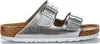 Birkenstock Damen Arizona Leder, Silber Metallic Silver, Produktbild-Vorschau 9