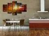 Visario Leinwandbild Herbstwald 160x80 cm – 5-teilig, Bild Produktbild-Vorschau 3
