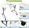 UISEBRT Klappbarer Maniküretisch  98x44 x77 cm  mit Produktbild-Vorschau 6