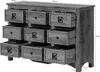MASSIVMOEBEL24 Kommode Altholz 130x40x85 mehrfarbig Produktbild-Vorschau 6