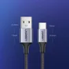 A product image showing two USB cables with measurement annotations. Produktbild-Vorschau