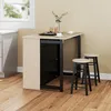 HOMCOM Bartisch mit Barhocker Set 3-TLG. Bartisch Set mit Produktbild-Vorschau 2