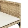 13-tlg. Garten-Essgruppe mit Kissen Beige Poly Rattan Produktbild-Vorschau 8