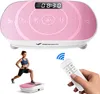 Plateforme Vibrante fitness MERACH mini, rose, 11 niveaux, Voir les images du produit 1