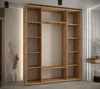 Šatníková skriňa ASIRI 9 - 200/45 cm, dub artisan / čierna Náhľad obrázku produktu 6