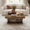 Table basse, table basse de style cottage avec une grande Voir les images du produit 2