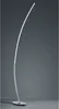 A modern, curved floor lamp against a plain gray background. Náhled obrázku produktu