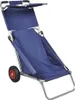 vidaXL Strandwagen mit Rädern Tragbar Klappbar Blau Produktbild-Vorschau 7