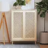 vidaXL Dveře šatní skříně 2 ks. Mřížkový design 39,5x99 cm Náhled obrázku produktu 2