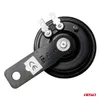 A black car horn with a mounting bracket is shown against a white background. Voir les images du produit