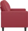 vidaXL Fotel czerwone wino 60 cm imitacja skóry Podgląd zdjęcia produktu 4