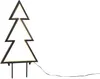 Fiche de jardin LED Sapin 240 LED blanc chaud 44,5 x 2 x 65 Voir les images du produit 3