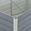 vidaXL Hochbeet 160 x 80 x 77 cm Verzinkter Stahl Grau Produktbild-Vorschau 6