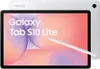 A white Samsung Galaxy Tab S10 Lite tablet with a stylus is shown on a pink and purple gradient background. Produktbild-Vorschau