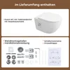 WC z prysznicem HOROW z wbudowaną dyszą, wisząca toaleta Podgląd zdjęcia produktu 9