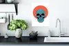 MuchoWow® Poster Totenkopf - Blau - Brille - Mond - Orange Produktbild-Vorschau 3