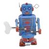 Clockwork Drumming Robot Toy,Drum Wind Up Robot,Metal Tin Náhled obrázku produktu 5