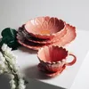 HOMLA RASSET Essteller mit Blume rosa 26 cm Produktbild-Vorschau 5