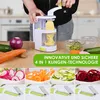 Spiralschneider Gemüse 4-in-1 mit Behälter, Zucchini Produktbild-Vorschau 8
