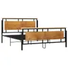 Bett 160x200 cm aus massivem Eichenholz und Produktbild-Vorschau 3