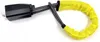 A black and yellow steering wheel lock is shown against a white background. Podgląd zdjęcia produktu