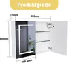 INONEFT Spiegelschrank Bad mit LED Beleuchtung, Badezimmer Produktbild-Vorschau 2
