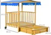 Outsunny Sandkasten mit Dach, Sandkiste aus Holz mit Produktbild-Vorschau 3