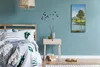 Leinwand Uhr Küche Wohnzimmer Bild 30x60 Gemälde Landschaft Produktbild-Vorschau 4