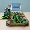 Minecraft Bettwäsche 135x200 80x80 cm aus 100% Baumwolle Produktbild-Vorschau 1