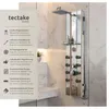 tectake® Aluminium Duschpaneel Regendusche Ablage aus Glas Produktbild-Vorschau 2
