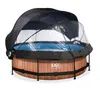 Piscina fuori terra EXIT Wood con struttura in legno, ø300, Anteprima dell’immagine prodotto 8