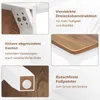 Set di 4 sedie da pranzo COSTWAY, sedie da cucina in legno, Anteprima dell’immagine prodotto 6