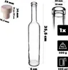 KADAX 1x Flasche 500 ml für Tinkturen mit Kork Fi19 Produktbild-Vorschau 3