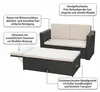 Mucola Záhradný nábytok Polyrattan Lounge Chair Sofa Bench Náhľad obrázku produktu 6