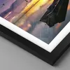 Gerahmtes Poster - Schwarzer Rahmen - Boot Sonnenuntergang Produktbild-Vorschau 2