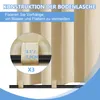 Close-up of outdoor curtains showing a measurement and attachment detail. Produktbild-Vorschau